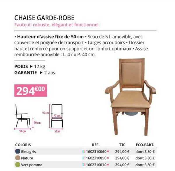 chaise garde-robe