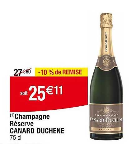 champagne réserve canard duchêne