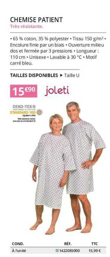 chemise patient joleti