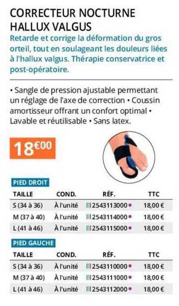 correcteur nocturne hallux valgus