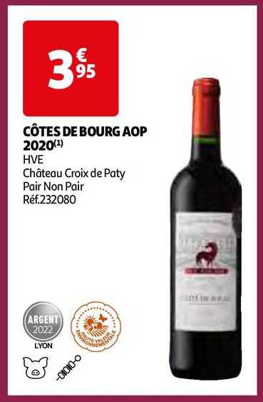 côtes de bourg aop 2020 hve château croix de paty pair non pair