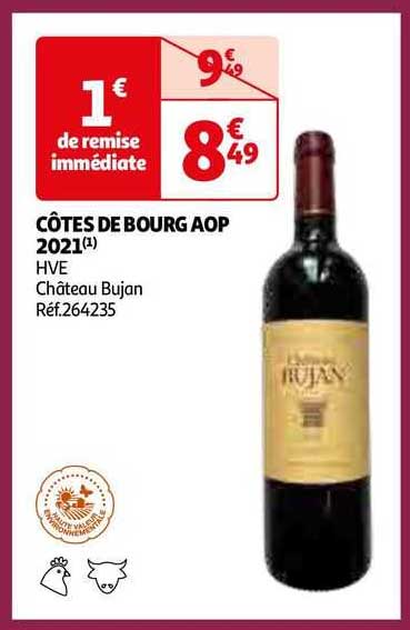 Côtes De Bourg Aop 2021 Hve Château Bujan