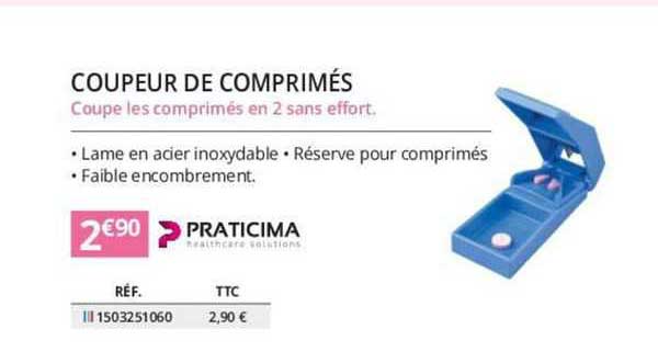 coupeur de comprimés praticima
