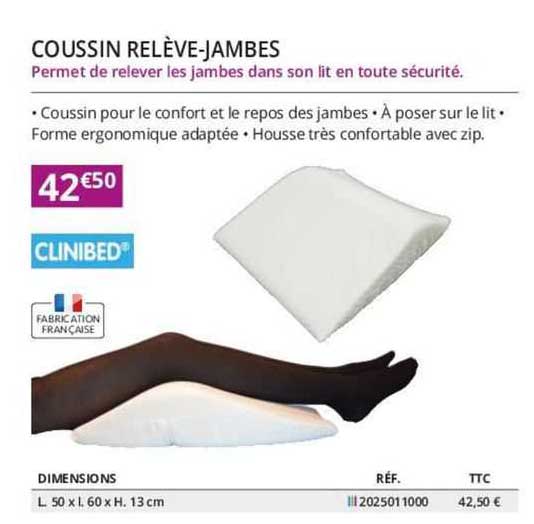 Coussin Relève-jambes Clinibed