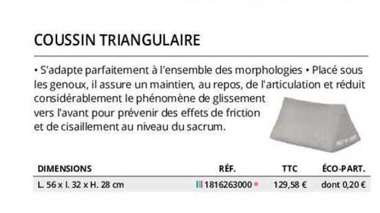 coussin triangulaire