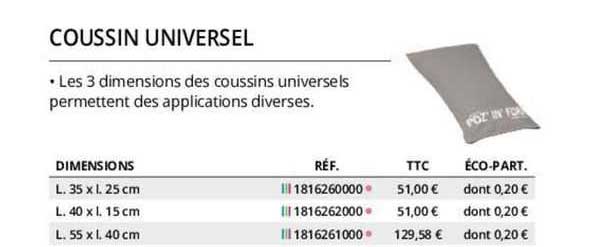 Coussin Universel