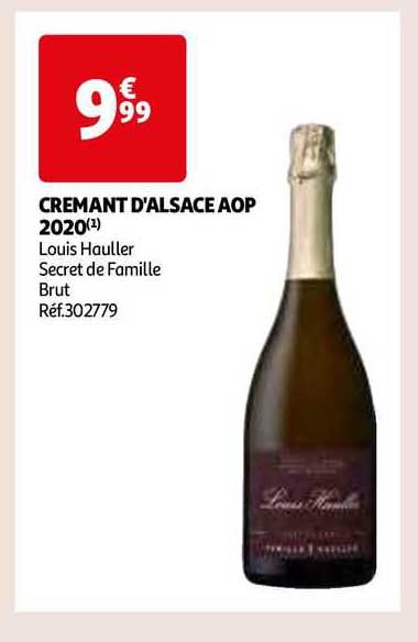 crémant d'alsace aop 2020 louis hauller secret de famille
