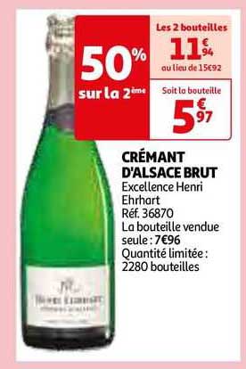 crémant d'alsace brut excellence henri ehrhart