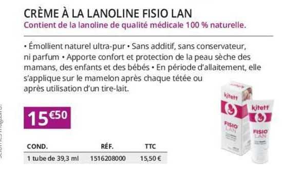 crème à la lanoline fision lan