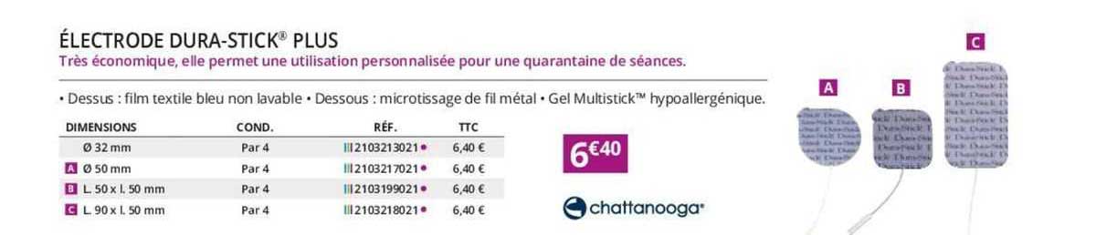 électrode dura-stick plus