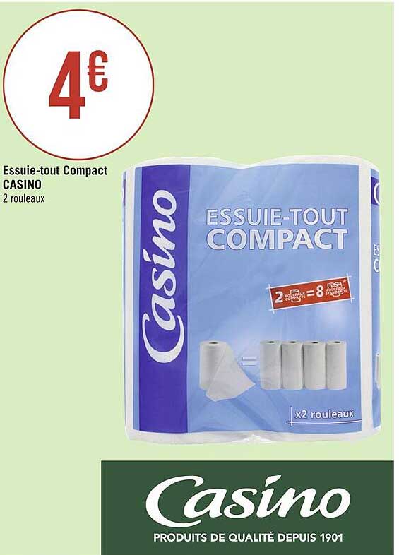 essuie-tout compact casino