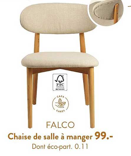 falco chaise de salle à manger