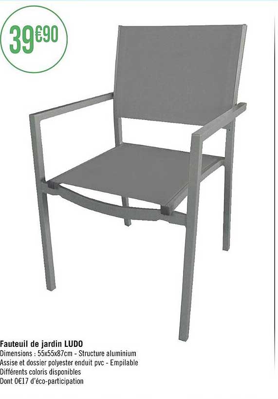 fauteuil de jardin ludo