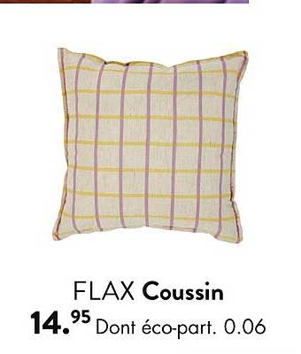 flax coussin