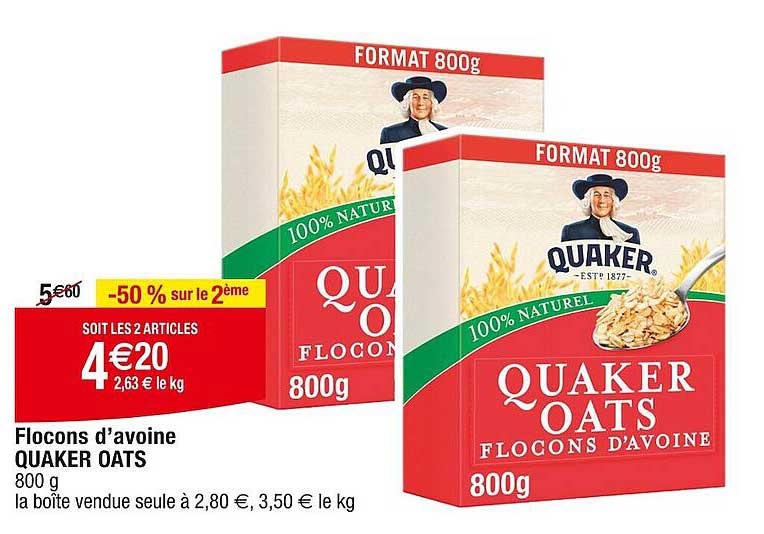 Flocons D'avoine Quaker Oats