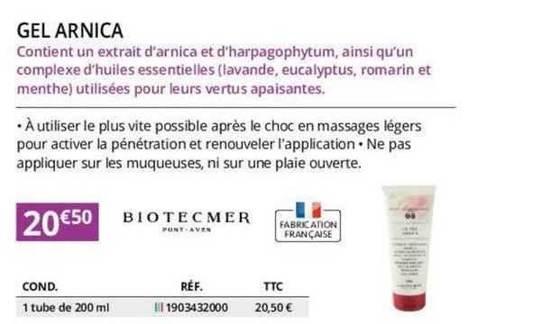 gel arnica biotecmer