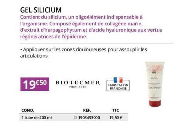 Gel Silicium Biotecmer