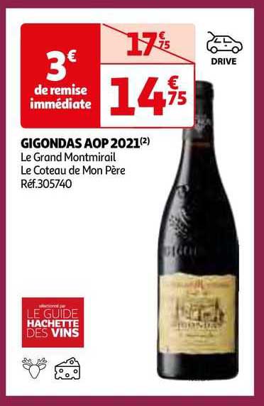 gigondas aop 2021 le grand montmirail le coteau de mon père