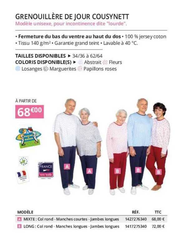 Grenouillère De Jour Cousynett