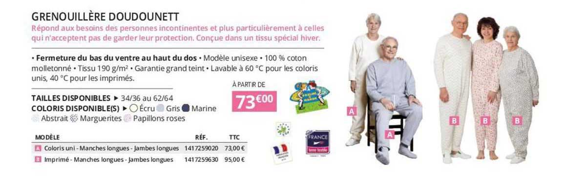 grenouillère doudounett