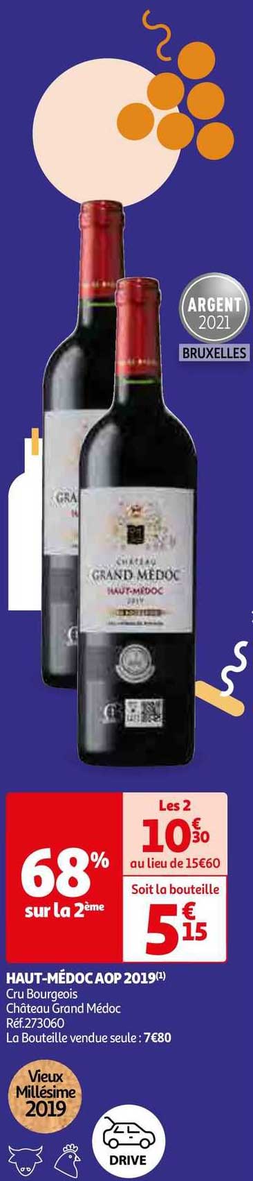 haut-médoc aop 2019 cru bourgeois château grand médoc