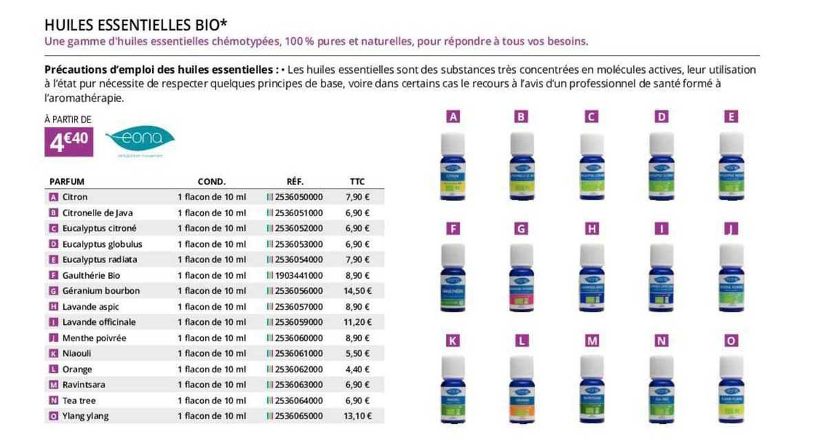huiles essentielles bio