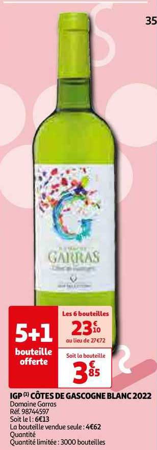 Igp Côtes De Gascogne Blanc 2022 Domaine Garras