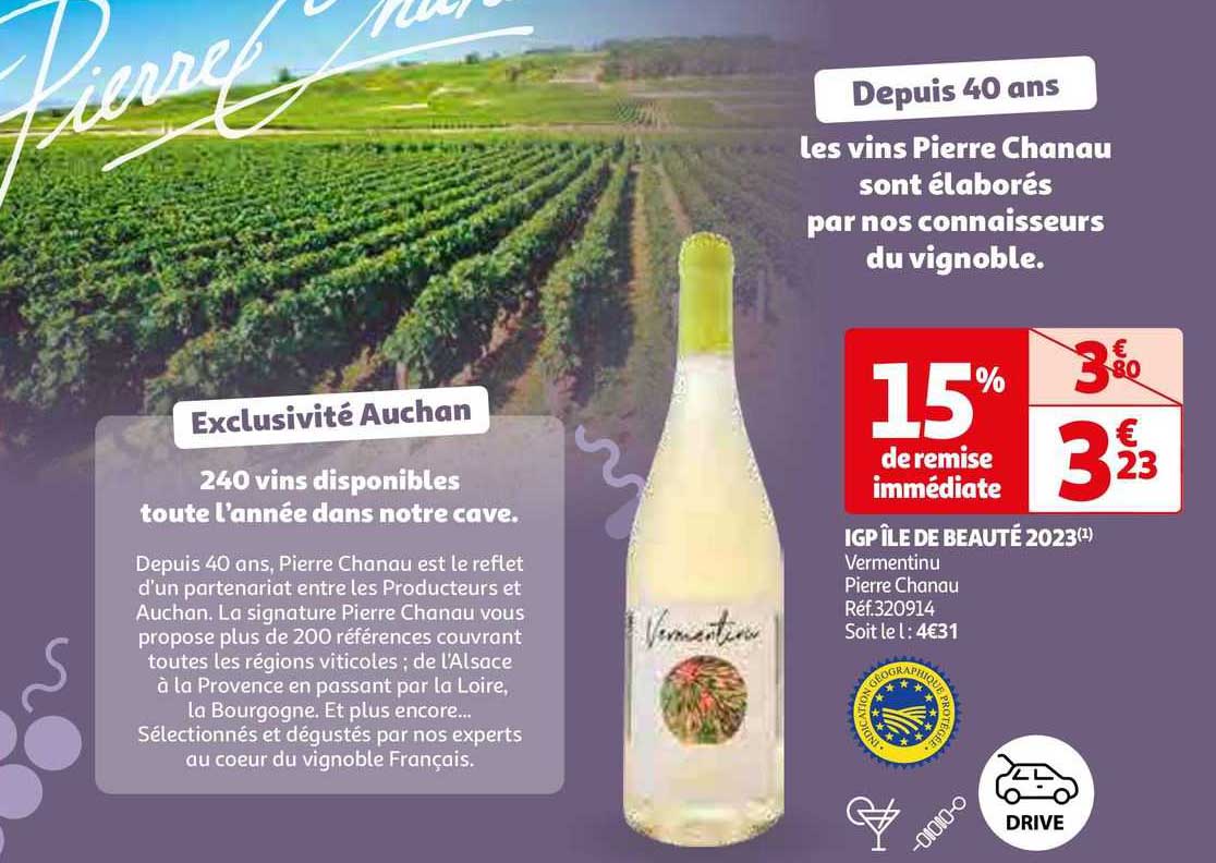 igp île de beauté 2023 vermentinu pierre chanau