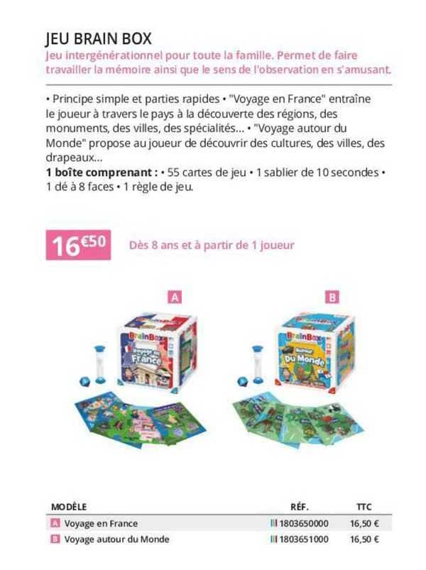 Jeu Brain Box