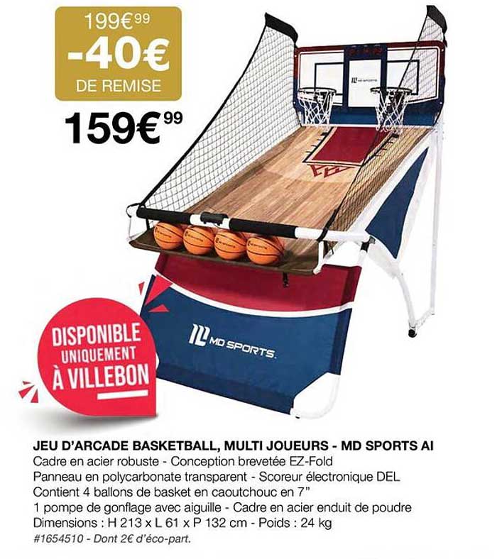 jeu d'arcade basketball multi joueurs - MD sports