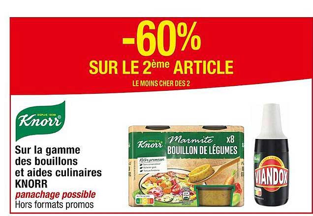 la gamme des bouillons et aides culinaires knorr