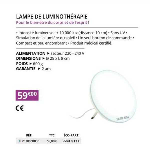 lampe de luminothérapie