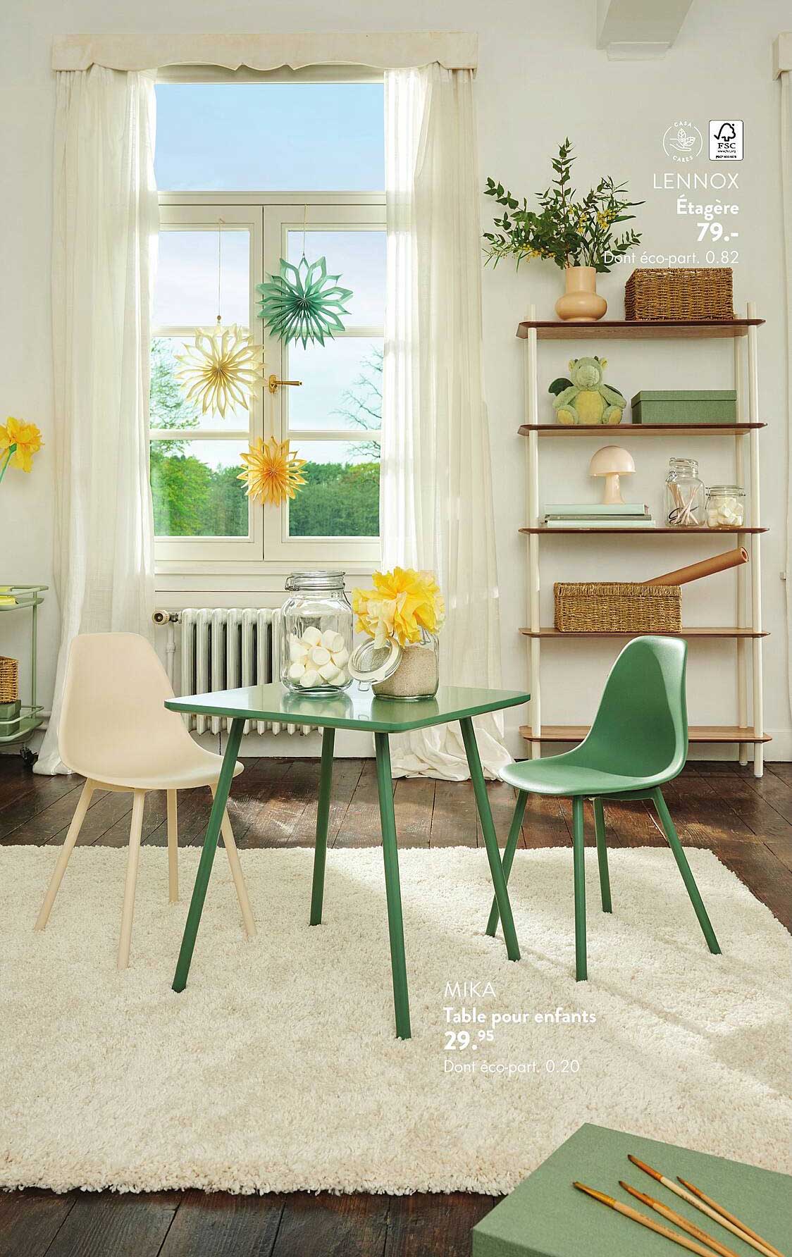 lennox étagère ou  mika table pour enfants