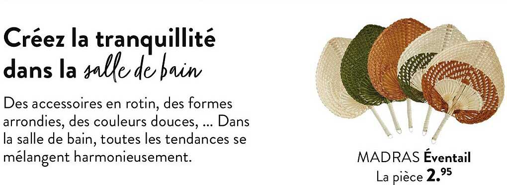 Madras éventail La Pièce