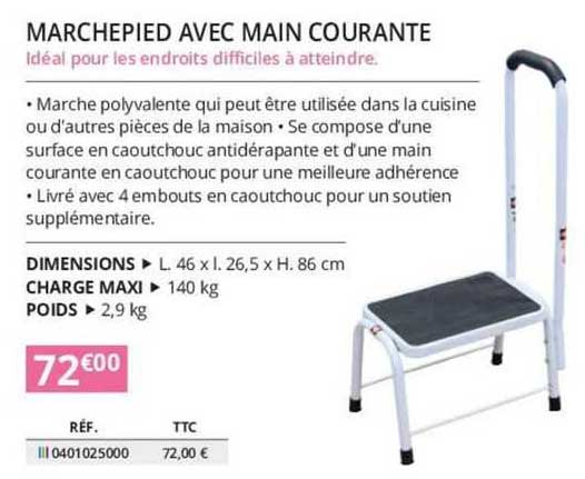 marchepied avec main courante