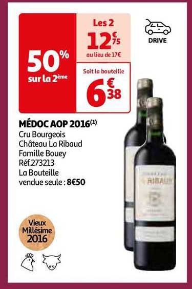 médoc aop 2016 cru bourgeois château la ribaud famille bouey
