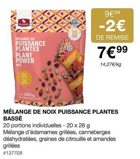 mélange de noix puissances plantes bassé