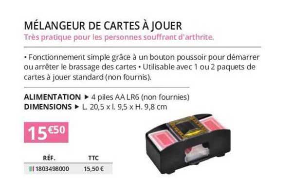 mélangeur de cartes à jouer