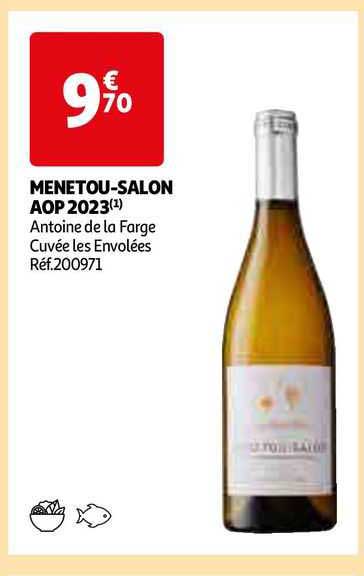 menetou-salon aop 2023 antoine de la farge cuvée les envolées