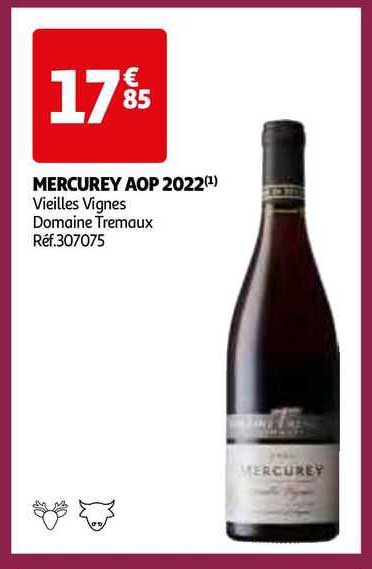 mercurey aop 2022 vieilles vignes domaine tremaux