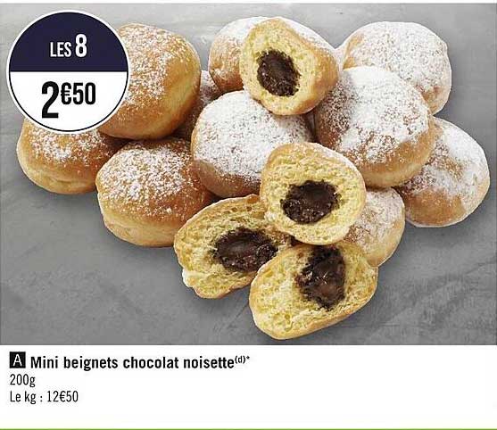 Mini Beignets Chocolat Noisette