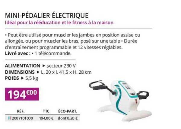 Mini-pédalier électrique