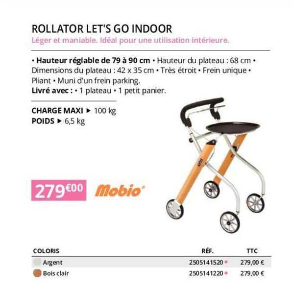 mobio rollator let's go indoor