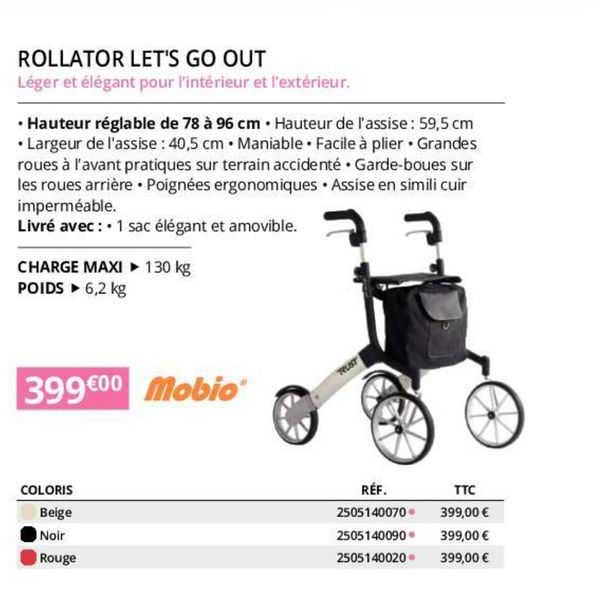 mobio rollator let's go out