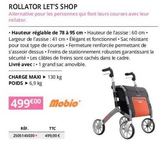 mobio rollator let's shop