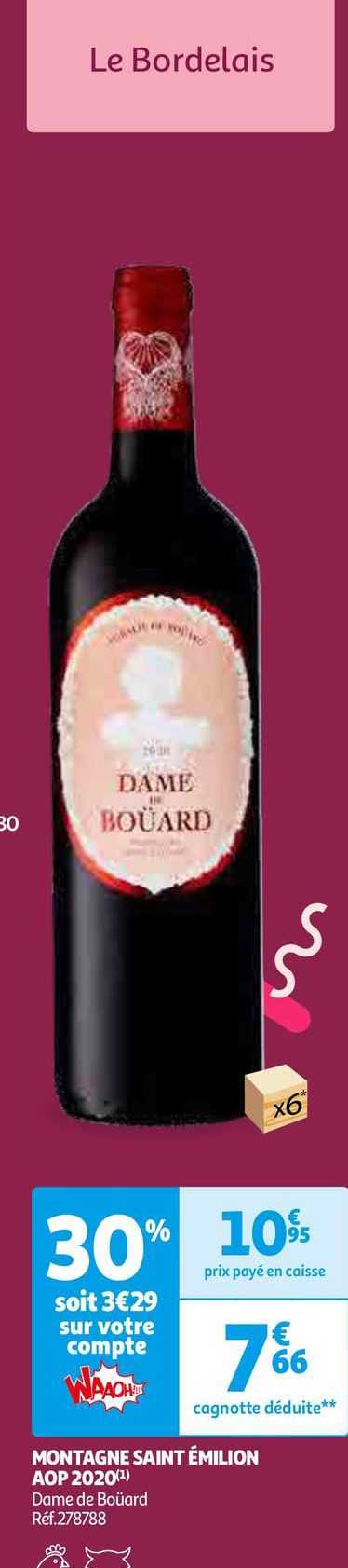 montagne saint émilion aop 2020 dame de boüard