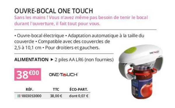 ouvre-bocal one touch