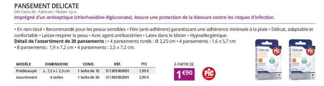Pansement Delicate