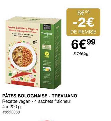 pâtes bolognaise - trevijano