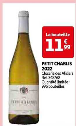 petit chablis 2022 closerie des alisiers